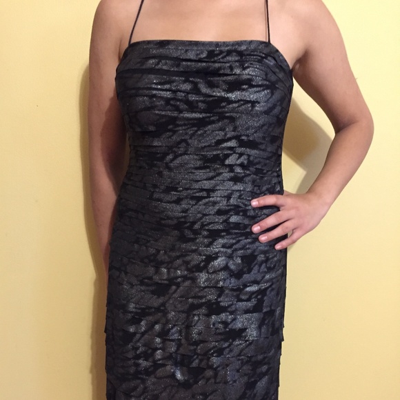 Elegant Black and Silver Dress - Picture 1 of 6
